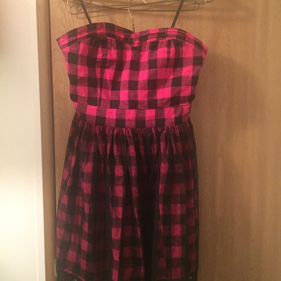 Plaid sweetheart dress - Picture 1 of 2